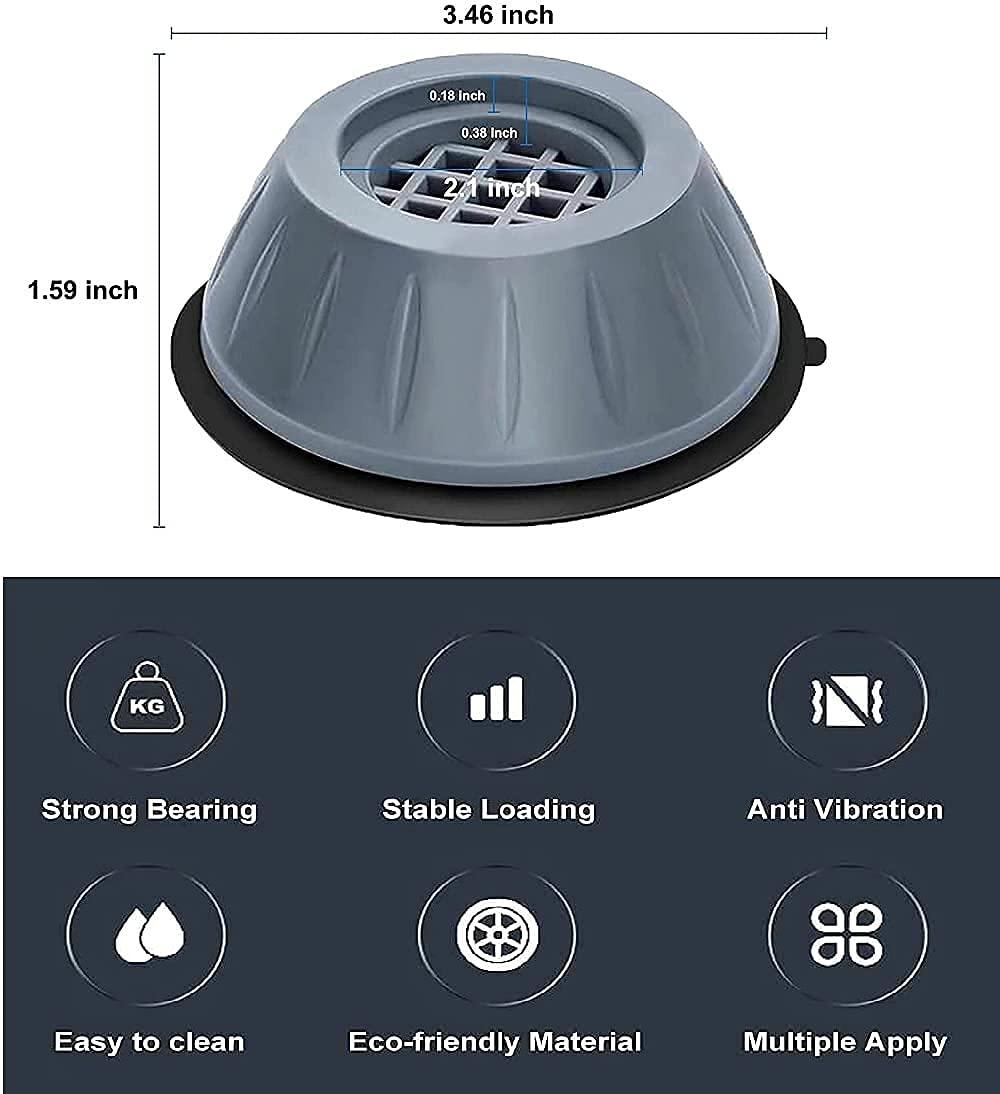 Anti Vibration Pad-Anti-vibration Pads For Washing Machine - 4 Pcs