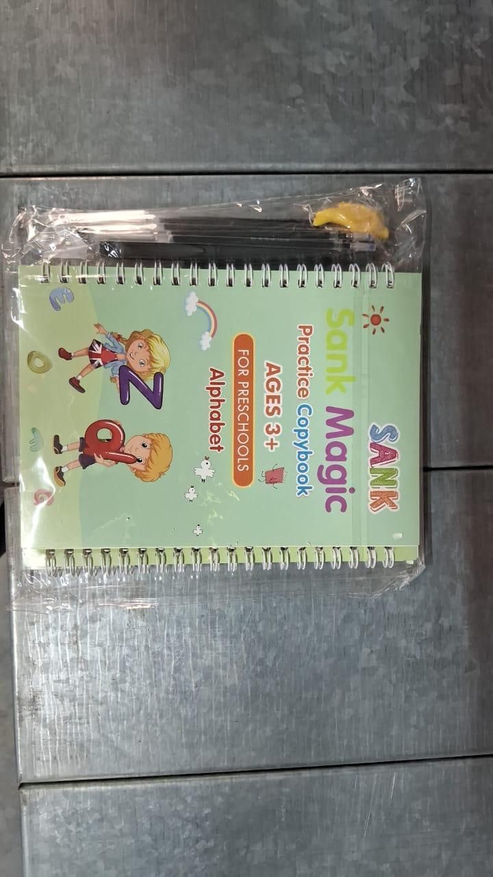 Sank Magic Practice Copybook (4 BOOKS,1 PEN,1 GRIP,10 REFILL) Pack of 1