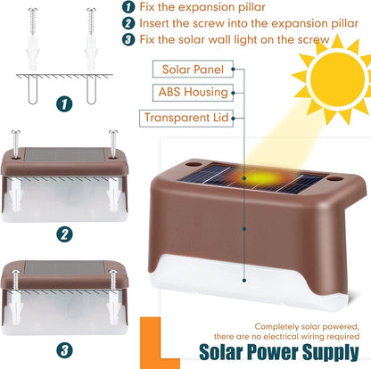 🌟 Solar Deck Lights Outdoor – Light Up Your Evenings! 🌙