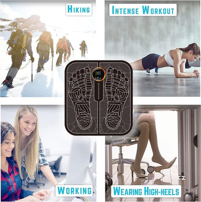 Ems Vibrating Bubble Electric Foot Massager Pad