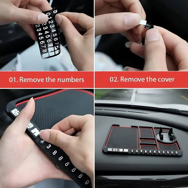 Multifunction Phone Holder Anti-Slip Silicone Pad for Car Dashboard
